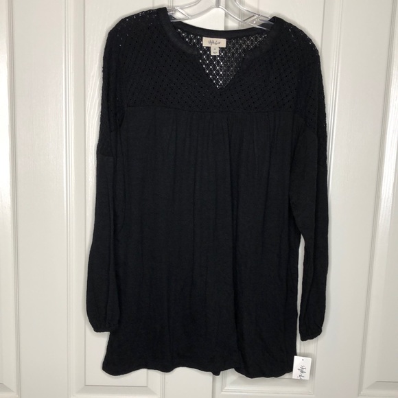 Style & Co. Tops - STYLE & CO. Black  Stretch Blouse